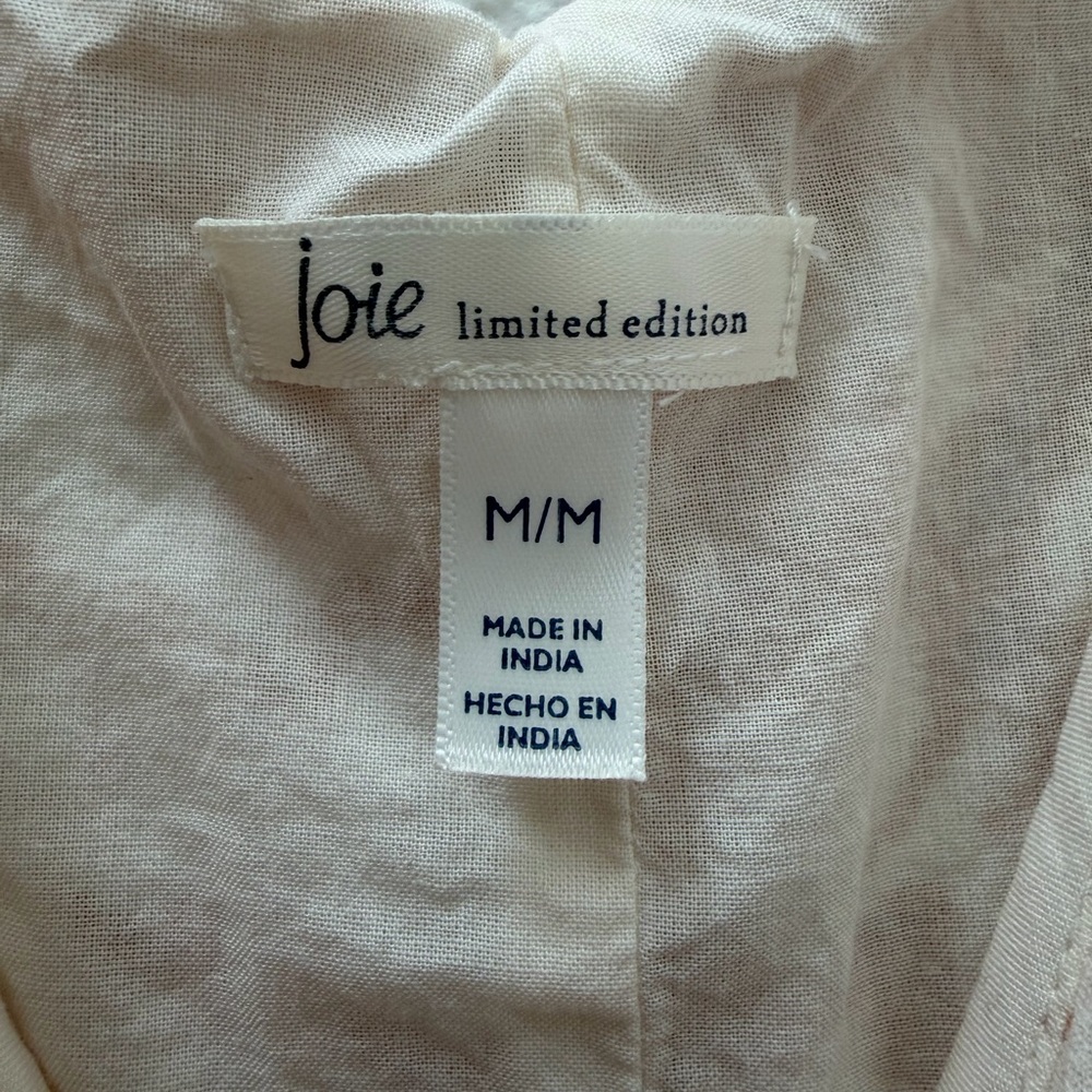 Joie Limited Edition Floral Tiered Maxi Dress - Tan and Cream, Size Medium - Picture 3 of 11